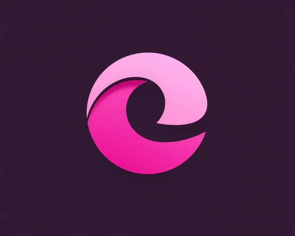 Pink Microsoft Edge Icon PNG Image Located