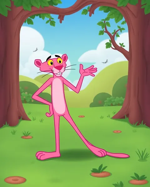 Pink Panther Cartoon Pictures: Whimsical Cartoon Art