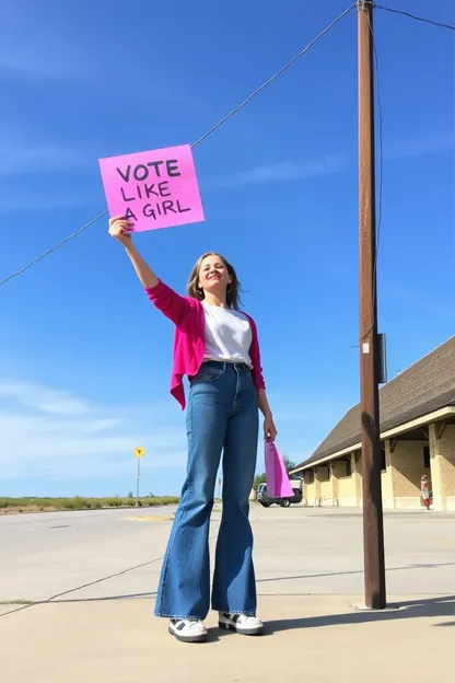 Pink Vote Like a Girl Revolution