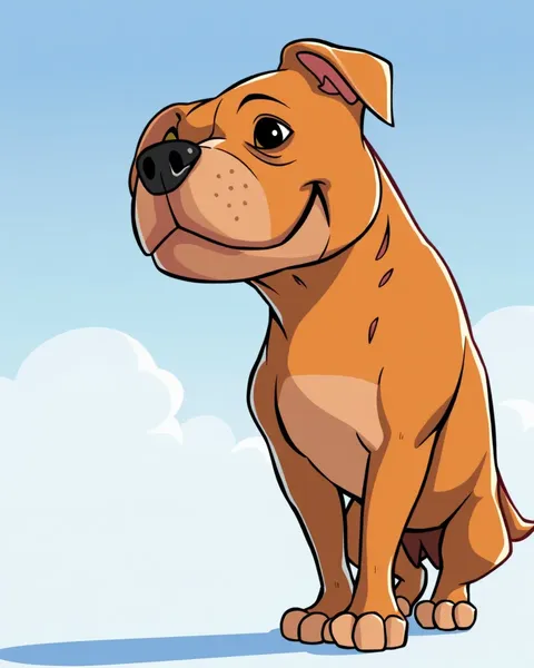 Pitbull Cartoon Pictures: Adorable Furry Creatures