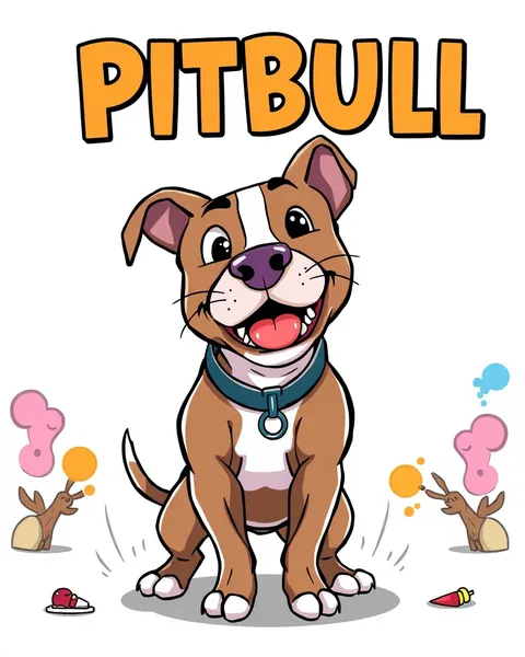 Pitbull Cartoon Pictures: Unique Artwork Collection