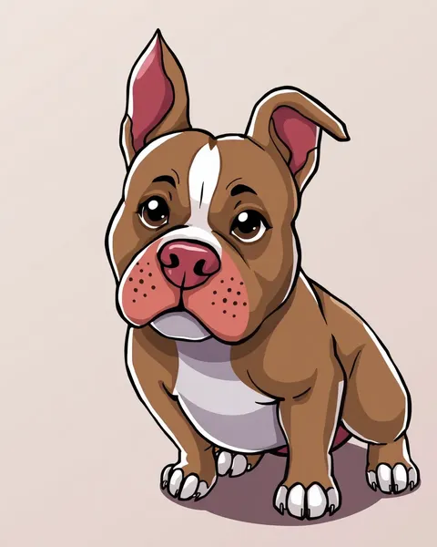 Pitbull Dog Cartoon Images in High Definition