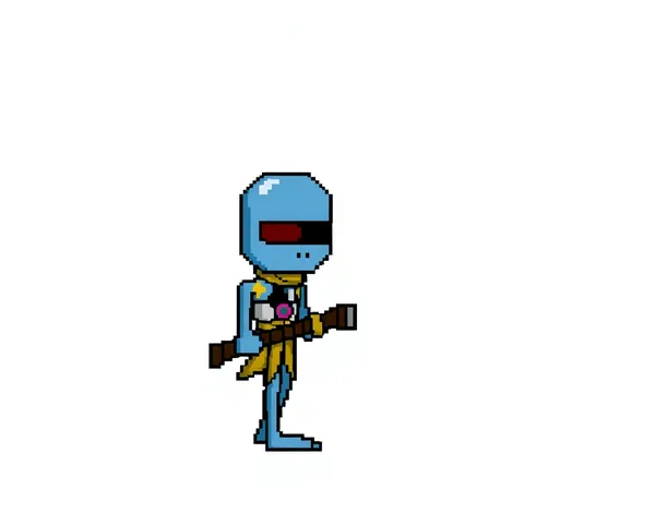 Pixel Character in 8 Bit PNG Format