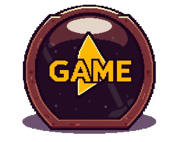 Pixel Game Button PNG Button