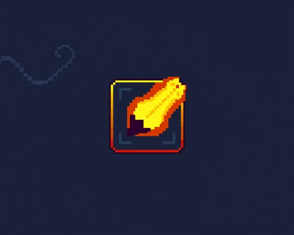 Pixel Game Button PNG Graphic