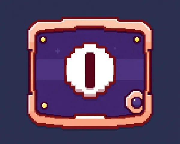 Pixel Game Button PNG Illustration