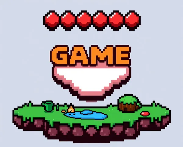 Pixel Game Button PNG Image