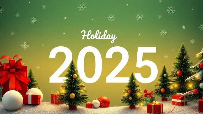 Plan Ahead with 2025 Holiday Calendar Release