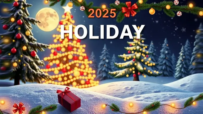 Plan Your Holidays with the 2025 Schedule