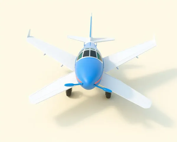 Plane 3D Front View PNG Format Image