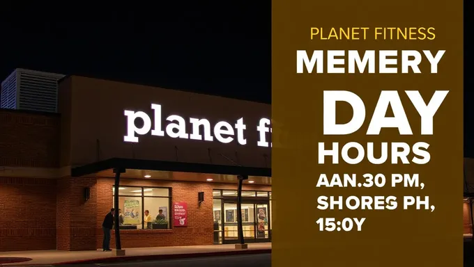 Planet Fitness Memorial Day 2025 Holiday Hours Schedule