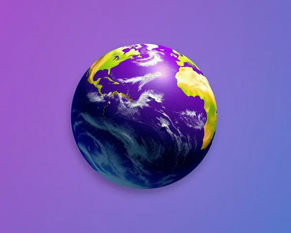 Planeta Morado PNG HD K4 Image Available