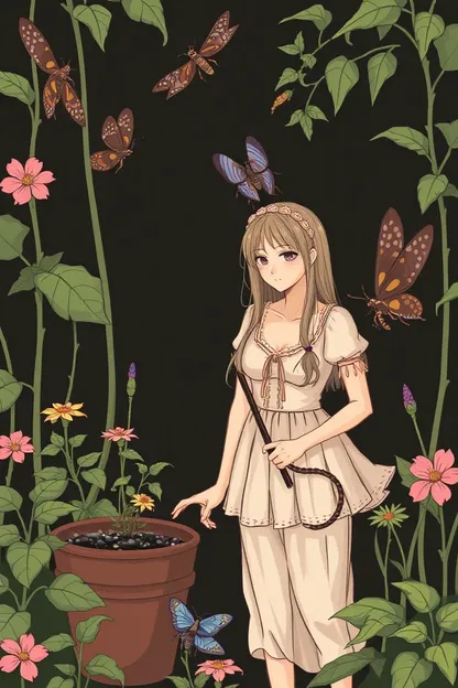 Plant Girls Overcome Insect Invasion Obstacles