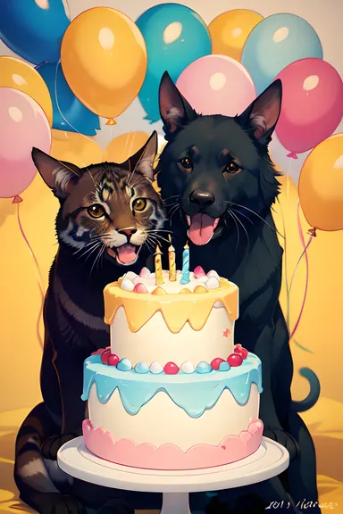 Playful Animal Birthday Pictures for Happy Birthdays