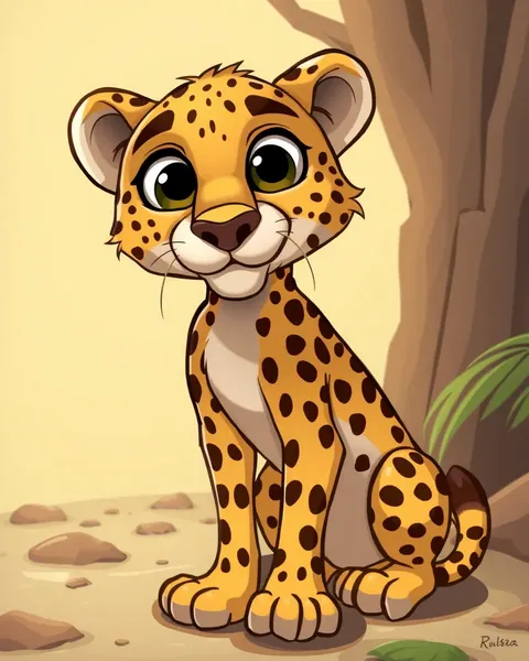 Playful Cartoon Cheetah Pictures to Watch