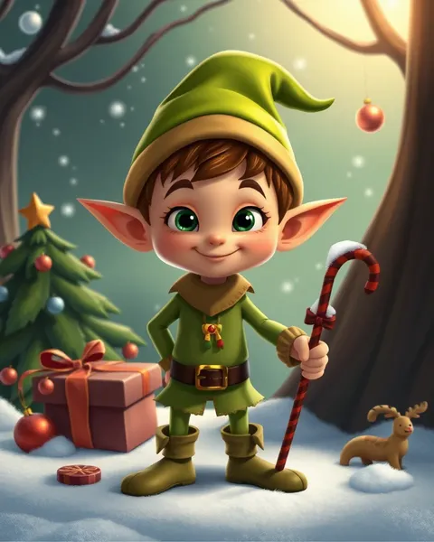 Playful Cartoon Elf Images Inspire Imagination and Wonder