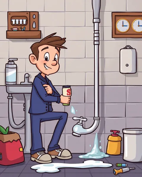 Plumbing Cartoon Images for DIY and Home Repair