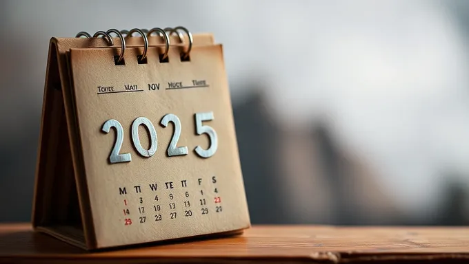 Pocket Calendar 2025 for Boosting Productivity and Efficiency