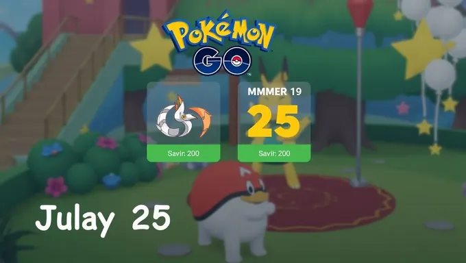 Pokémon Go Party Play Rewards for July 25, 2025 Promotion