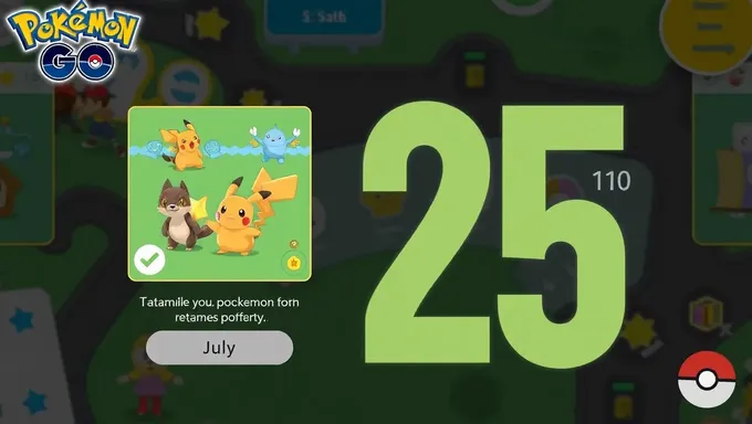 Pokémon Go Party Play Rewards on July 25, 2025 Date