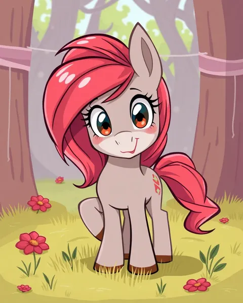 Pony Cartoon Images for Preschool Children's Fun