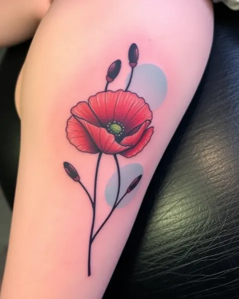 Poppy Tattoo Ideas for Small and Large