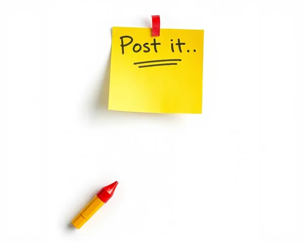 Post-it Note PNG Image Format Description