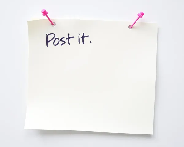 Post-it Note PNG Visual Representation Format