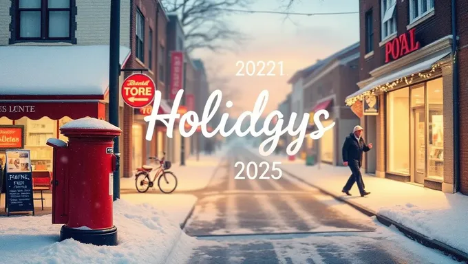 Postal Holidays 2025 in the United States