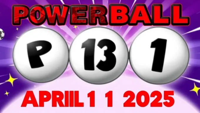 Power Ball April 1 2025 Lottery Drawing Held