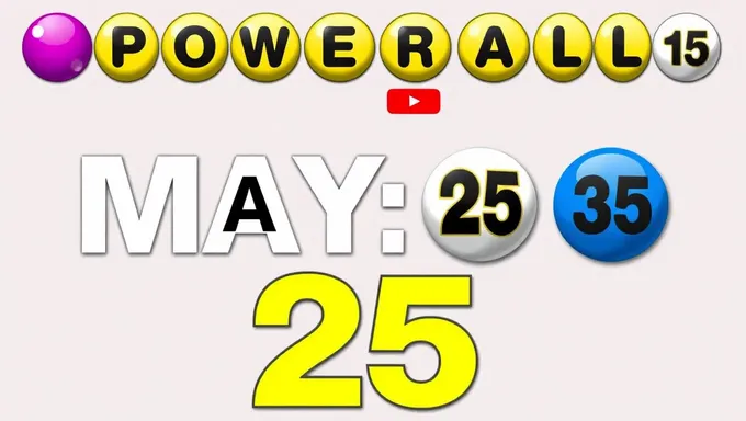 Powerball May 25 2025 Winning Numbers Released