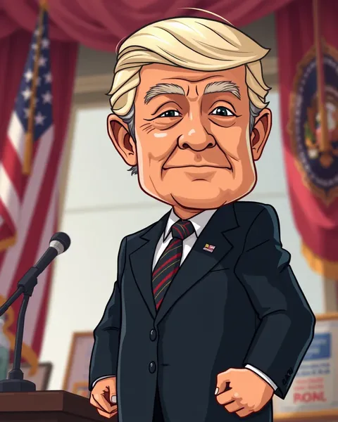 President's Cartoon Images Displayed Publicly Now