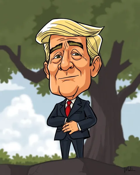 President's Cartoon Pictures Humanize His Public Image