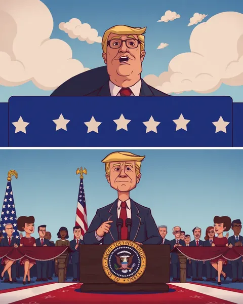 President's Cartoon Pictures Showcase Funny Leadership Portraits