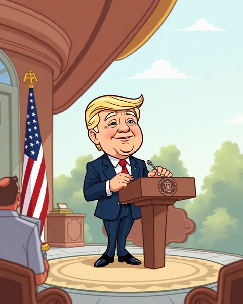 President's Playful Cartoon Pictures Break the Mold