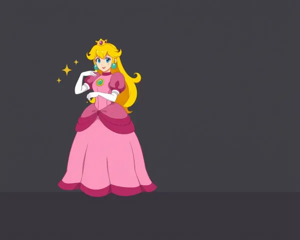 Princess Peach PNG File for Digital Art