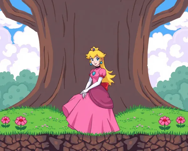 Princess Peach PNG Transparent Background Image