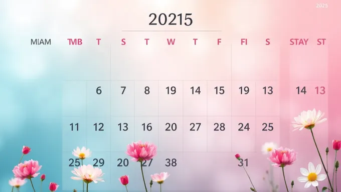 Printable April 2025 Calendar for April 2025