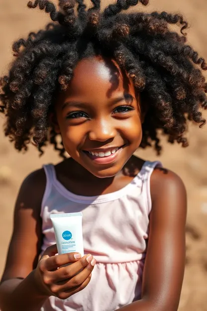 Protecting Black Girl Kids with Sunscreen