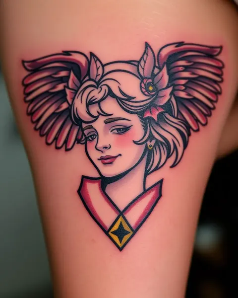 Protector Angel Tattoo: Heavenly Guardian on Skin