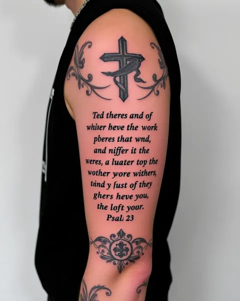 Psalm 23 Tattoo Ideas for Faithful and Devout