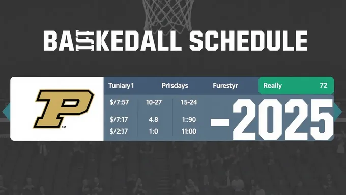 Purdue Boilermakers Basketball Schedule for 2025-2025 Confirmed