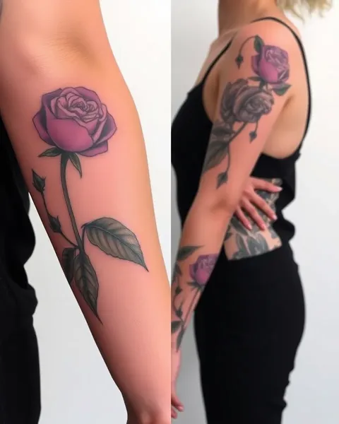 Purple Tattoos: Attractive Body Decorations