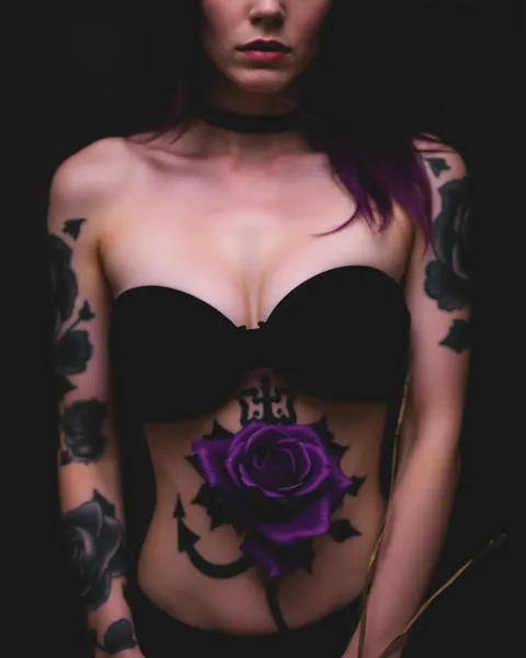 Purple Tattoos: Eye-Catching Body Artistry