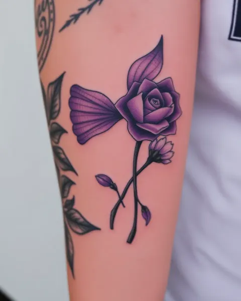 Purple Tattoos: Vibrant Body Adornments