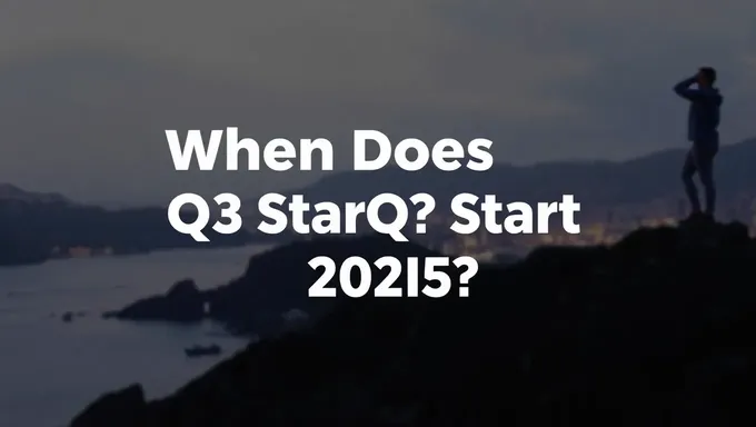 Q3 2025 Start Date: What to Know