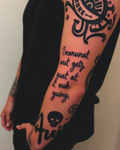 Quote Tattoos for Guys and Men