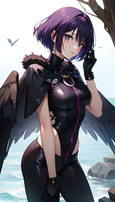 R34 Raven's Dark and Mysterious Midnight Encounter