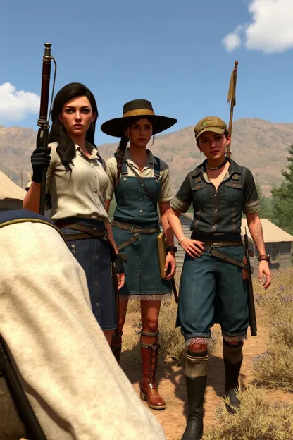 RDR2 Camp Girls Mod Enhances Gameplay Experience