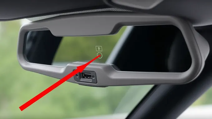 RX350 2025 USB Port Location Behind Rear Mirror